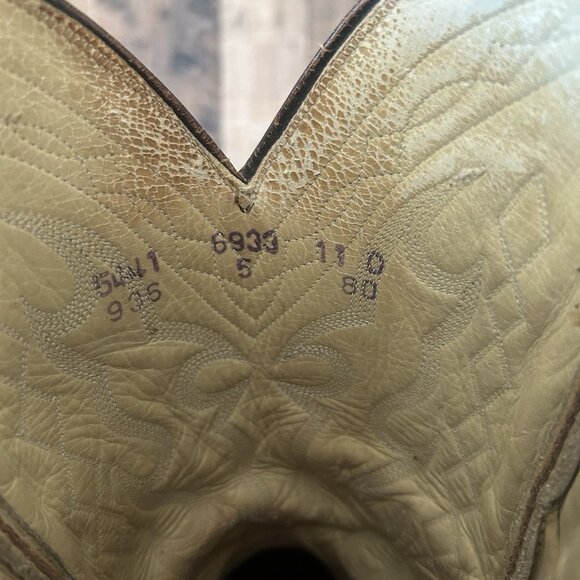 Dan Post Vintage Alligator Western Cowboy Boots Mens 11 D - Picture 6 of 12